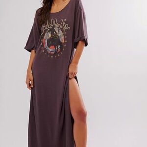 Free People x Vintage Souls Saddle Up Maxi Tee Dress Size XS.